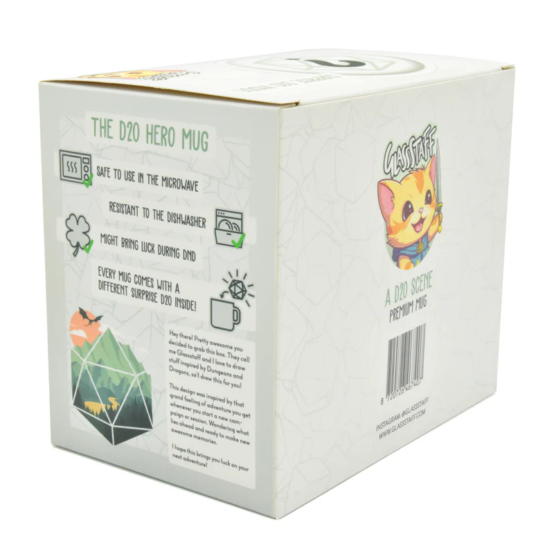 Glassstaff: A D20 Scene Mug Glassstaff: A D20 Scene Mug