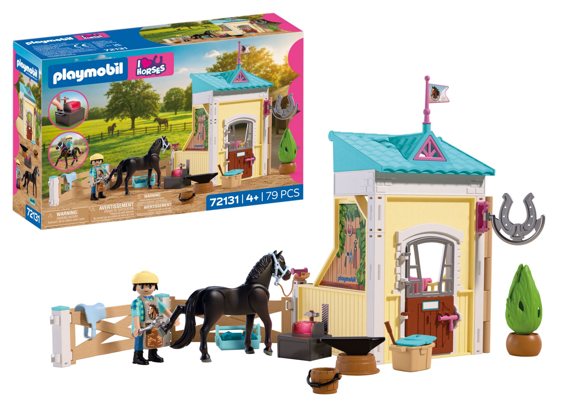 Playmobil: Horses - Kleiner Stall mit Hufschmied Puppenhaus, Playmobil, Pferd, Hof, Stall