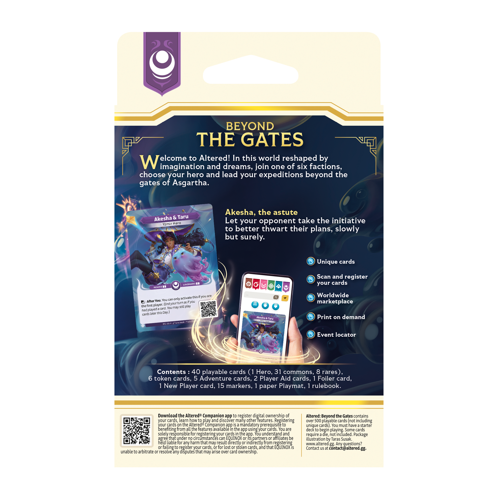 Altered TCG: Beyond the Gates Starter Deck "Yzmir" (Purple) Altered TCG: Beyond the Gates Starter Deck "Yzmir" (Purple)