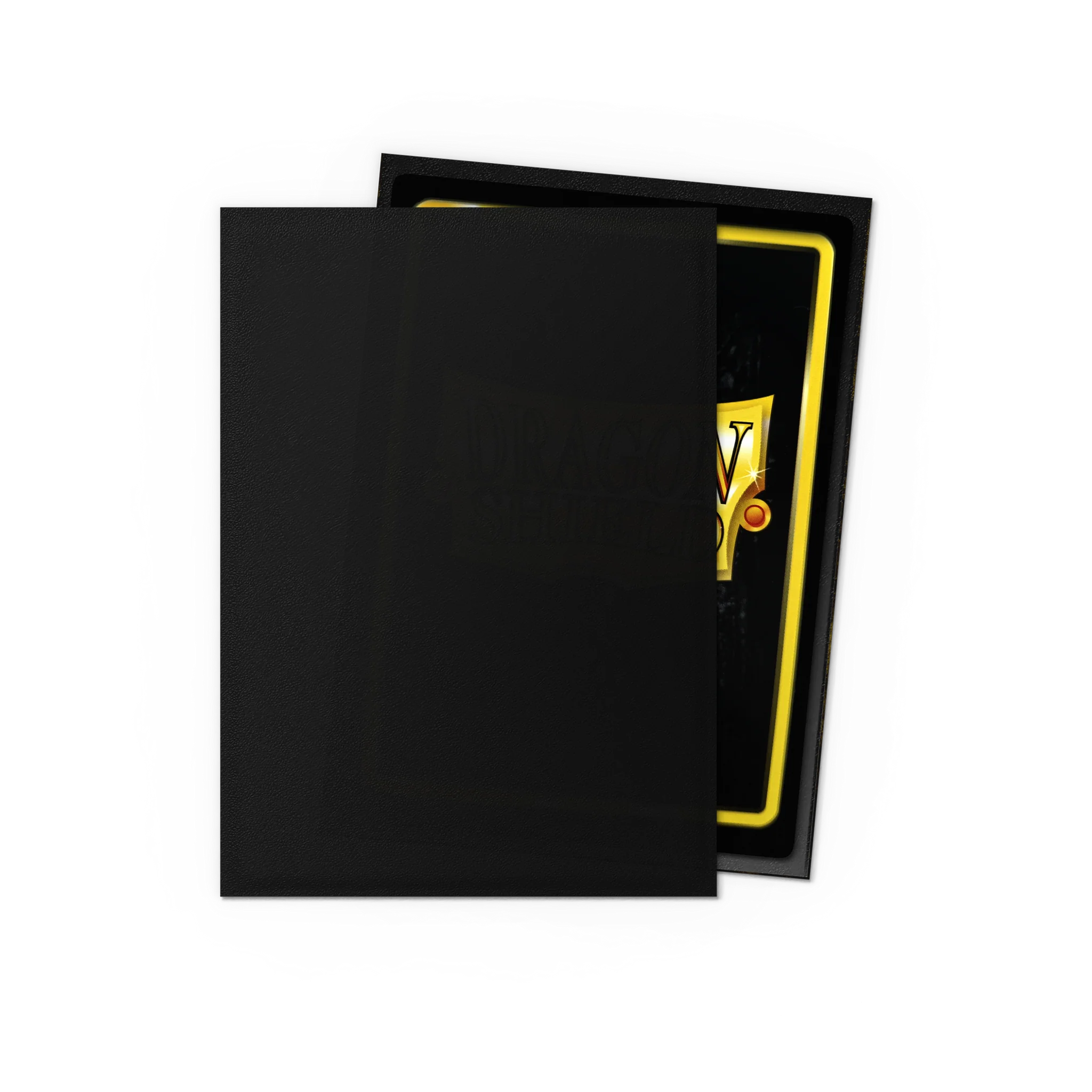Dragon Shield - Matte Black Non-Glare schwarzes Cover, Hülle, Kartenetui, Wallet?, schwarz/gelb design