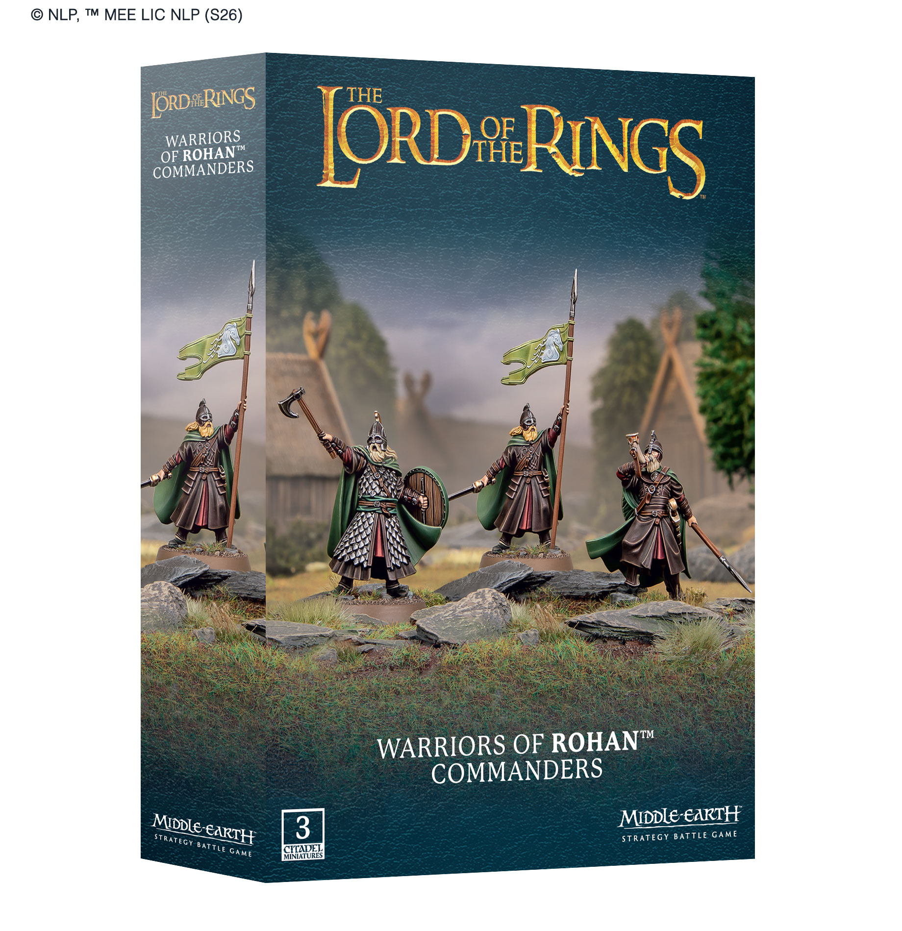 miniatures, figures, warriors, Rohan, box-set