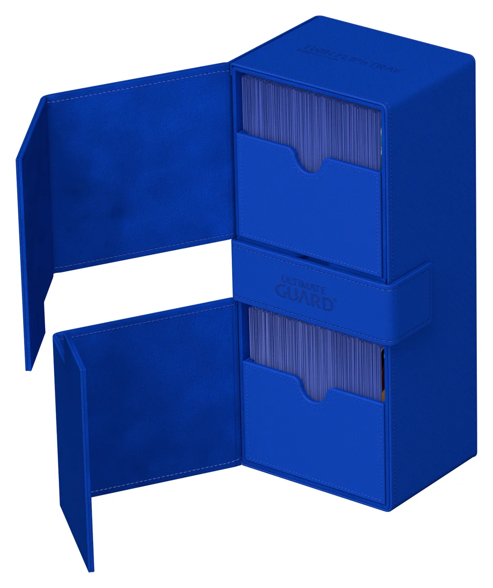Ultimate Guard: Deckbox Twin Flip'n'Tray Xenoskin 266+ blau
