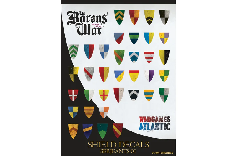 Barons' War: Shield Decals - Serjeants 01