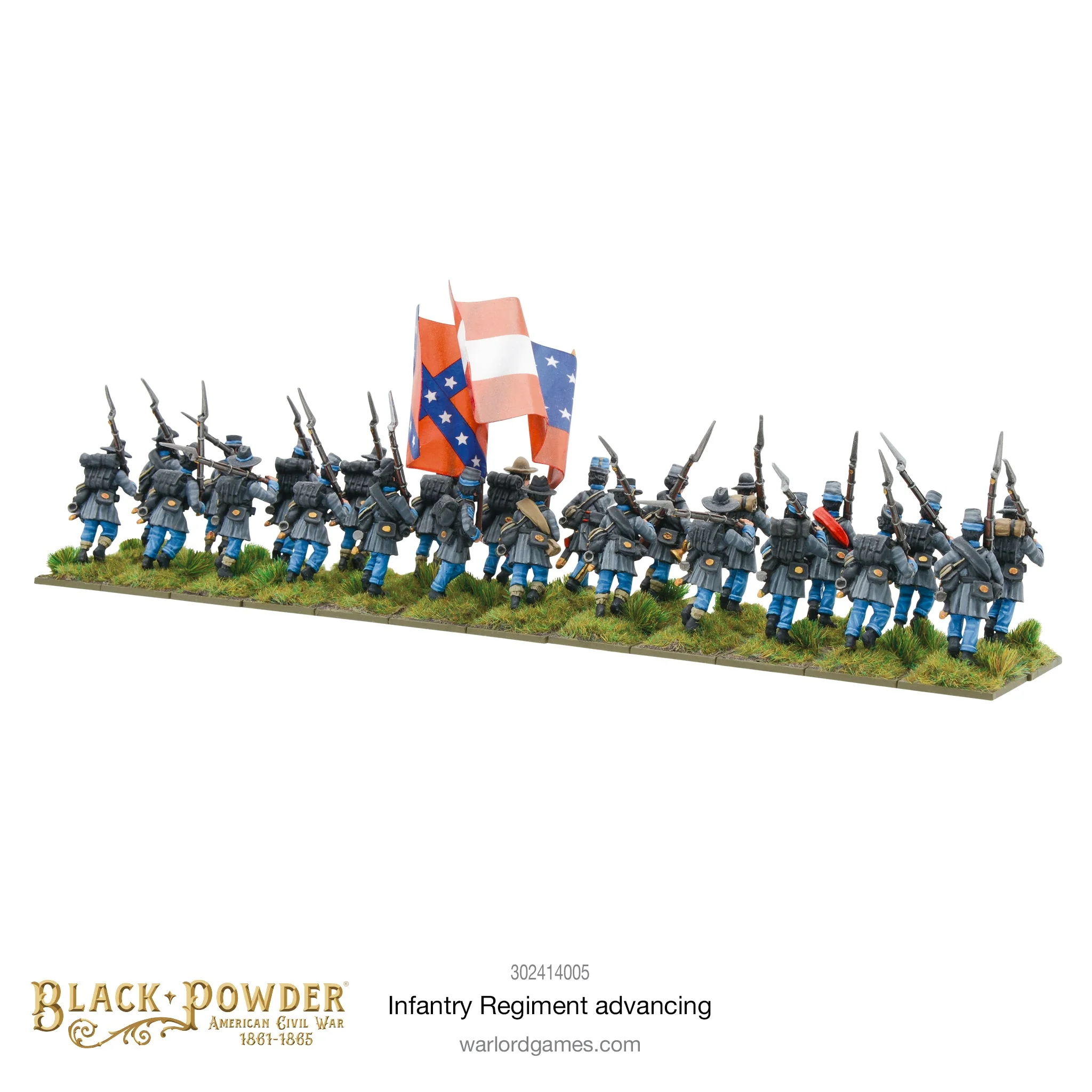 Black Powder: American Civil War Infantry Regiment Advancing