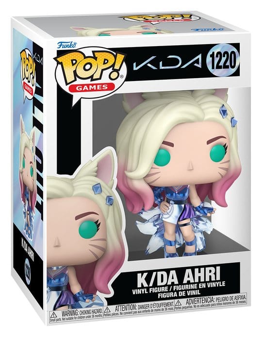 League of Legends: POP K/DA Ahri (1220) Figurine, Funko Pop, K/DA Ahri, Vinylfigur, Sammlerfigur
