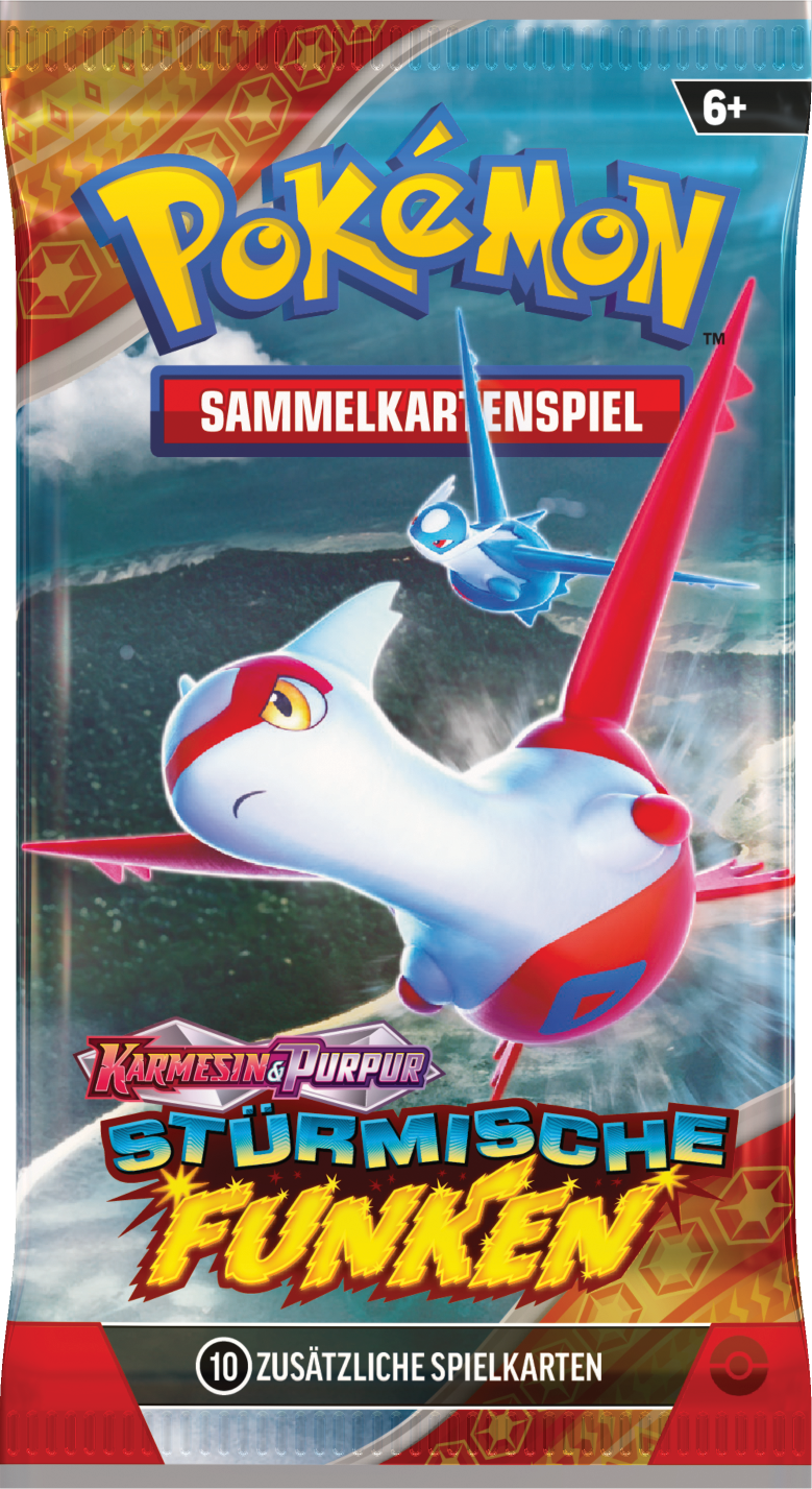 Pokémon CCG dt.: Karmesin & Purpur Stürmische Funken Boosterpack (KP08) Pokémon CCG dt.: Karmesin & Purpur Stürmische Funken Boosterpack (KP08)