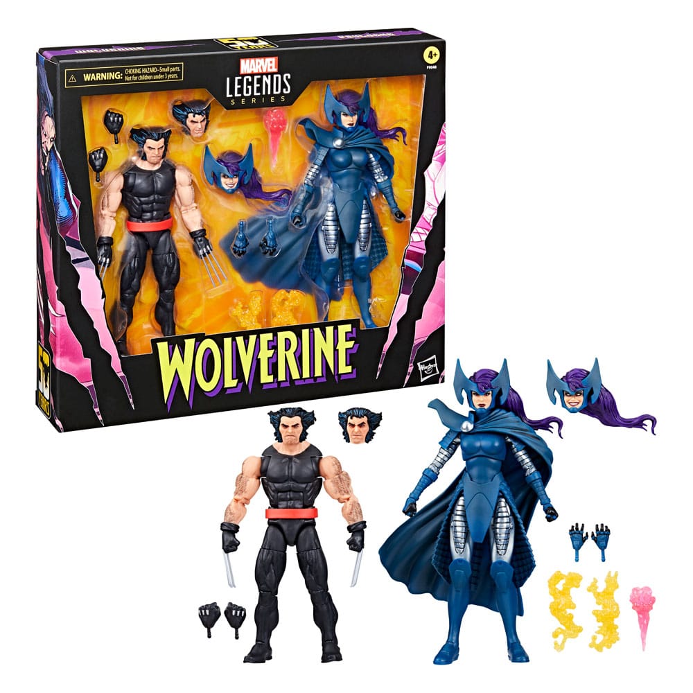 Marvel Legends AF: Wolverine & Psylocke 2er Set (Wolverine 50th Anniversary)