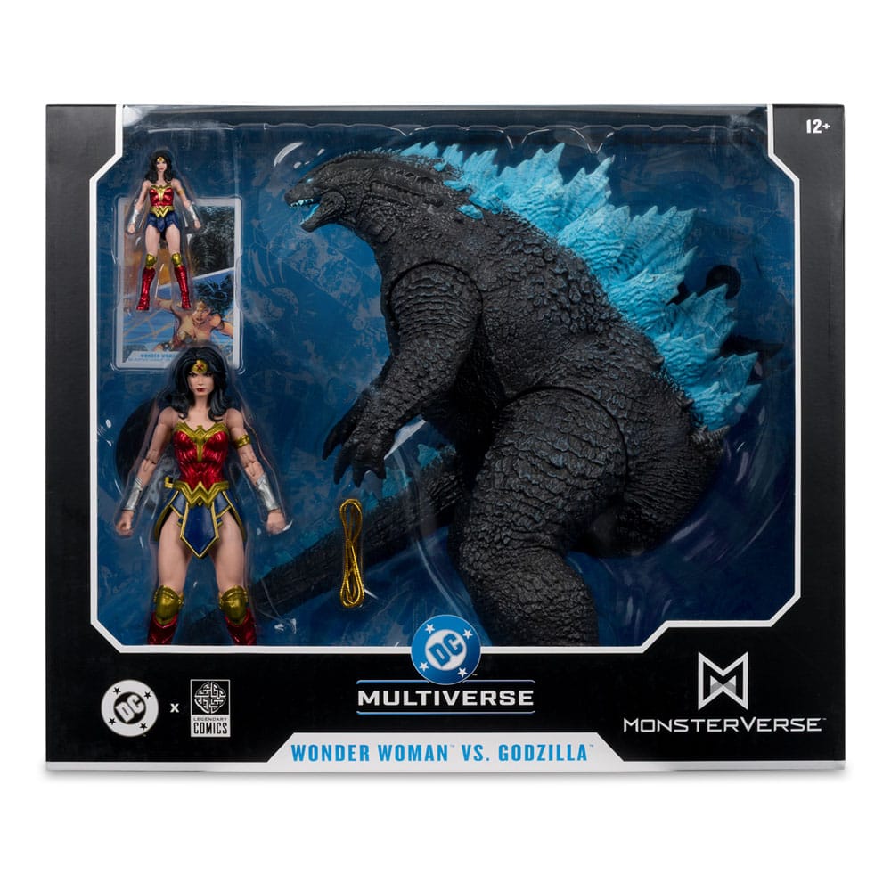 DC Multiverse AF: Wonder Woman vs. Godzilla Atomic Blast (Monsterverse) 18cm Hardware, Erwachsener, Weiblich, Person, Frau