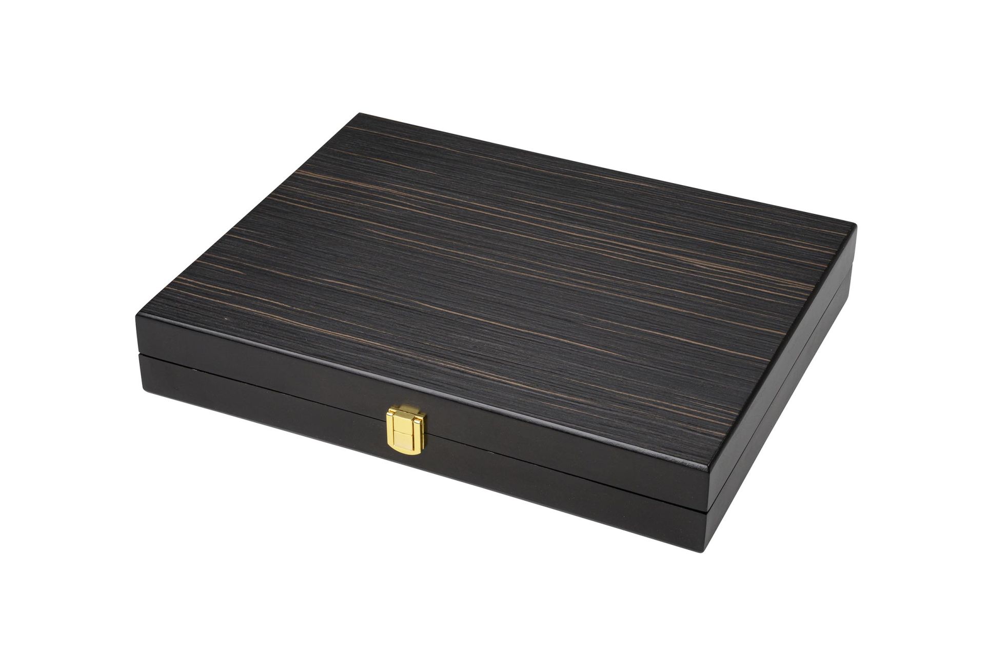 Schachset schwarz, Turnier, Feld 50 mm, mit Holzkassette für Schachfiguren