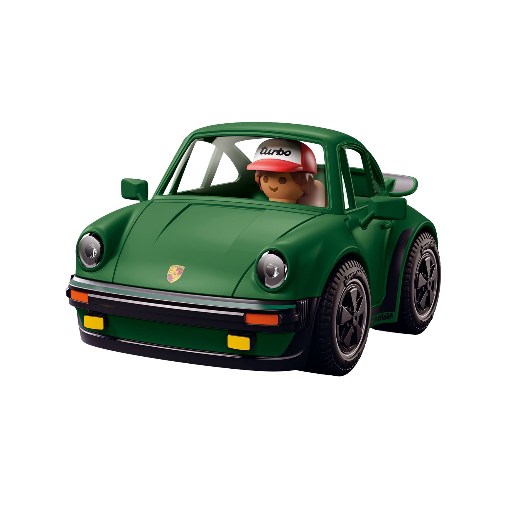 Porsche 911, Grünes Auto, Spielzeugauto, Porsche-Logo, Zipfelhaube