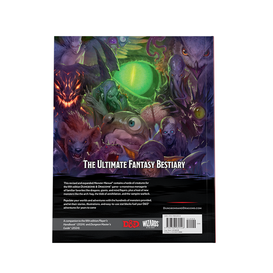 D&D: 5th Edition Monster Manual 2024 D&D: 5th Edition Monster Manual 2024