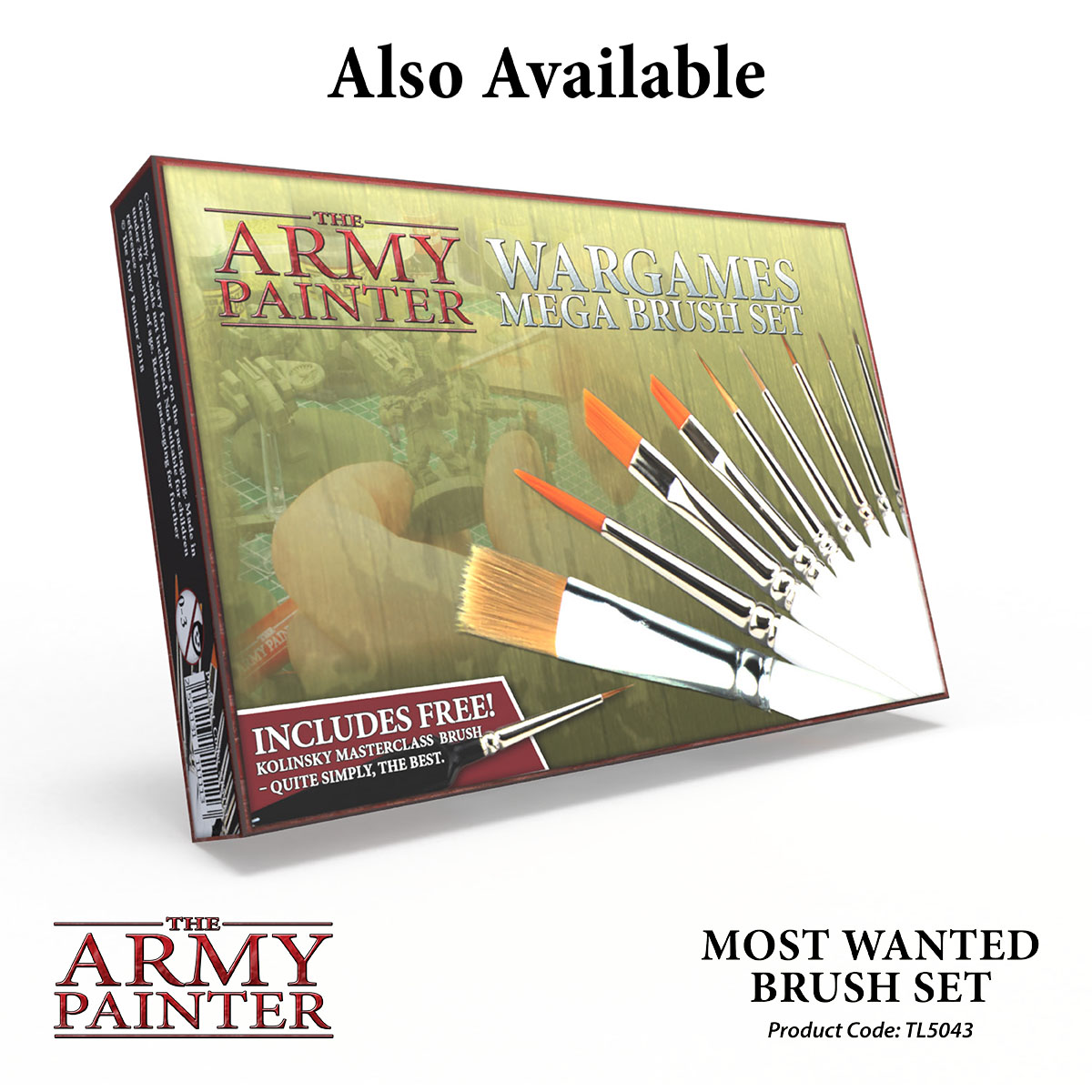 Army Painter: Brush Most Wanted Set ( Neu ) 