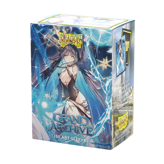 art sleeves, dragon shield, grand archive, 100 art sleeves, card game