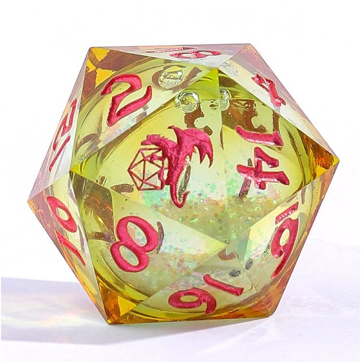 Sharp Edge Liquid Core Dice Set Mystic Meadow