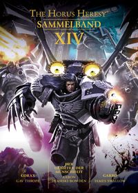 Warhammer 40k: Horus Heresy Sammelband 14: Corax / Der Gebieter der Menschheit / Garro miniature figurine, armor, helmet, shield, sword
