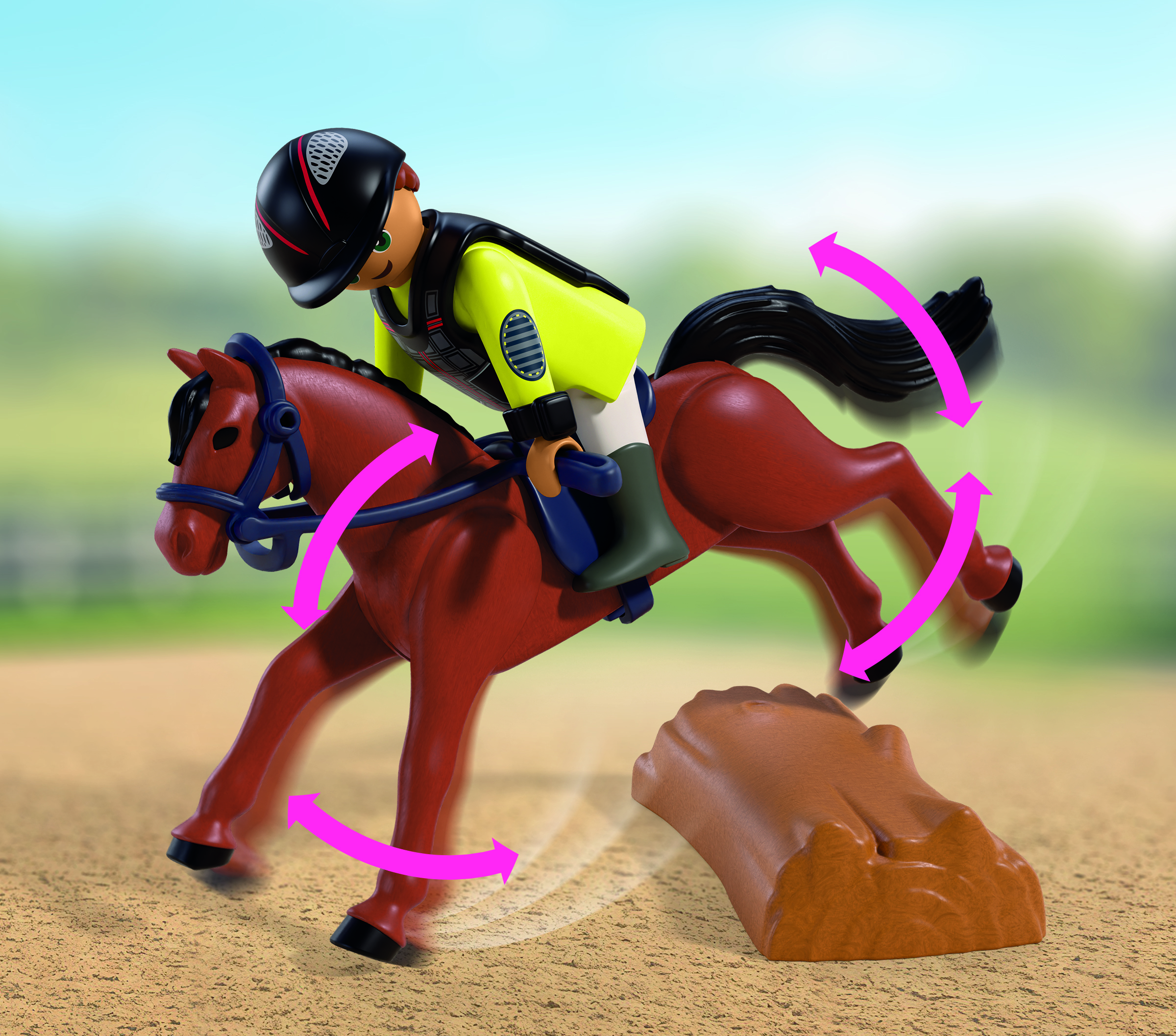 Playmobil, Pferd, Reiter, Reiten, Springen