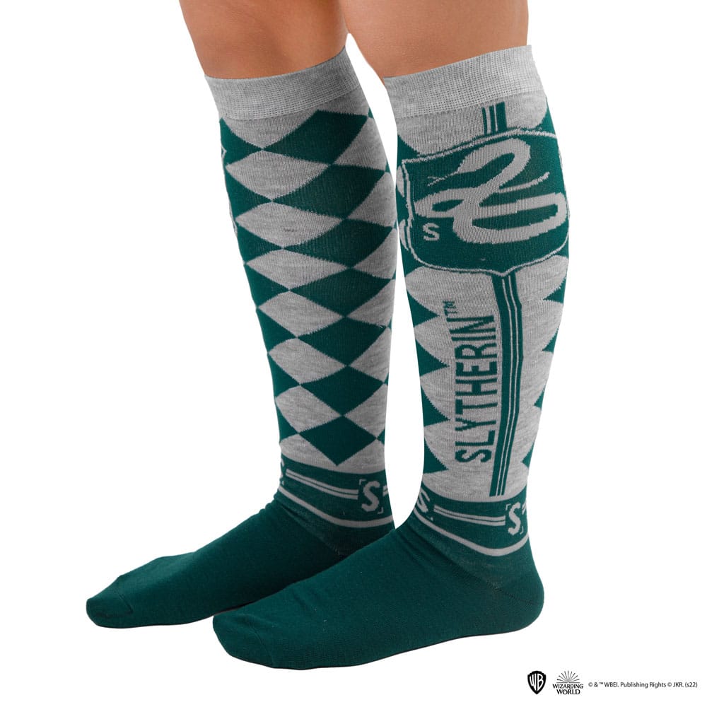 Harry Potter: Kniestrümpfe Slytherin 3er Pack (Gr.35-45)