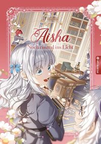 Aisha - Noch einmal ins Licht Bd.3 Manga-Cover, Anime-Stil, Fräulein mit blonden Haaren, Schule/Innenraum, Rotes/rosa Design