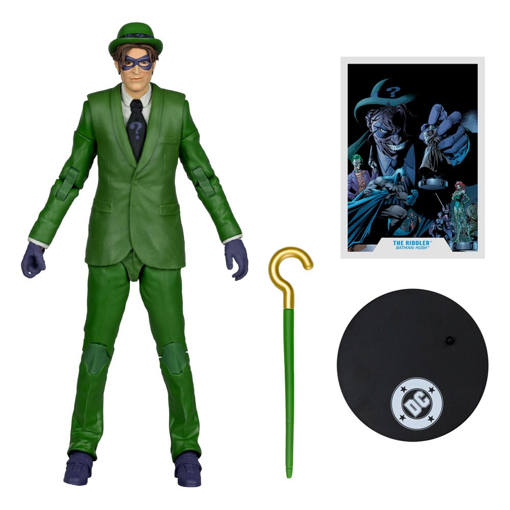 DC Multiverse AF: The Riddler (Batman: Hush) 18cm Mantel, Erwachsener, Männlich, Mann, Person