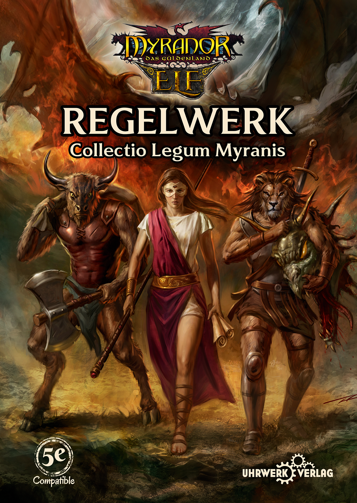Myranor RSP: Regelwerk 5E - Collectio Kegum Myranis figur, fantasie, rollenspiel, cover art, buchcover