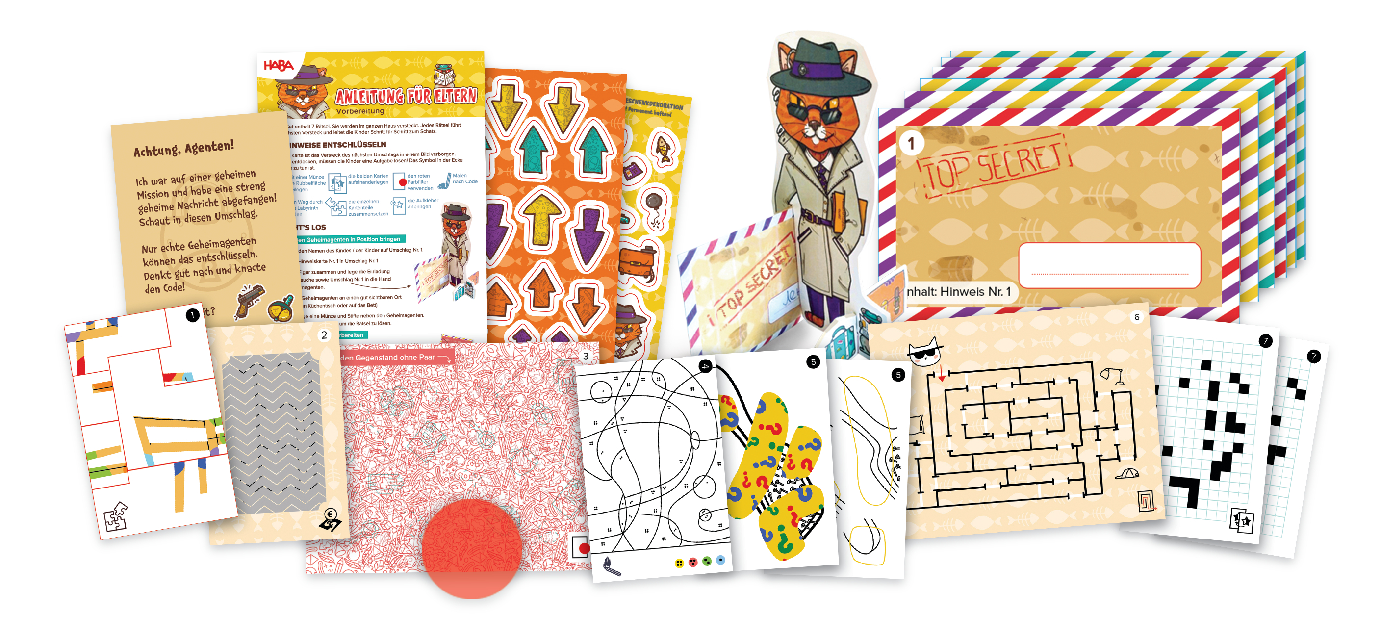 Kreativset, Bastelmaterial, Kinderbüro, Rätselhefte, Origami-Set