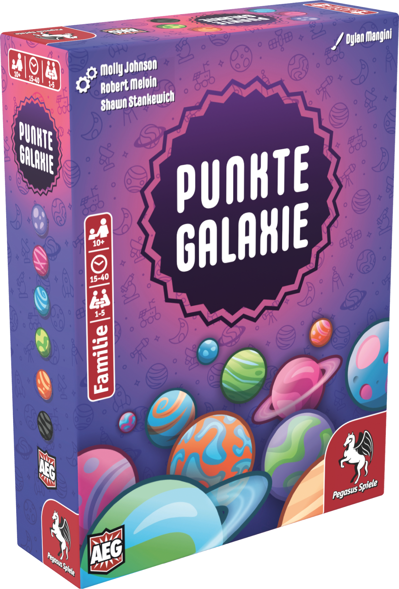 Punkte Galaxie, Brettspiel, Familienspiel, Planeten, Karten?