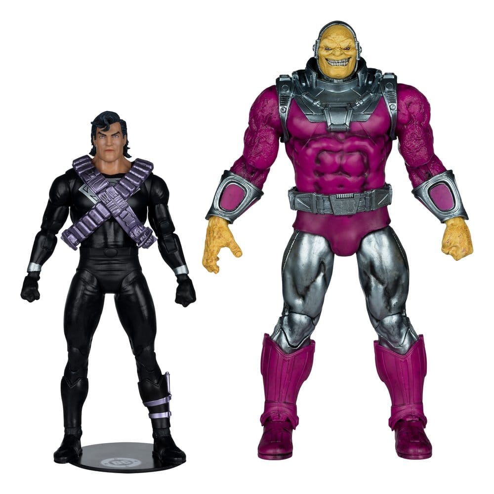 DC Multiverse AF: Superman vs. Mongul 2er Set (Return of Superman) 25cm Actionfigur, Gegenspieler, Sci-Fi, Krieger, Plastikfigur