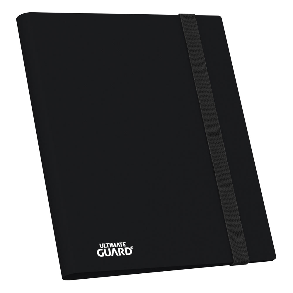 Ultimate Guard: Kartenmappe Flexfolio 9-Pkt schwarz Notizbuch, Schwarz, Gummiband, Karton-Notizbuch, Ultimate Guard