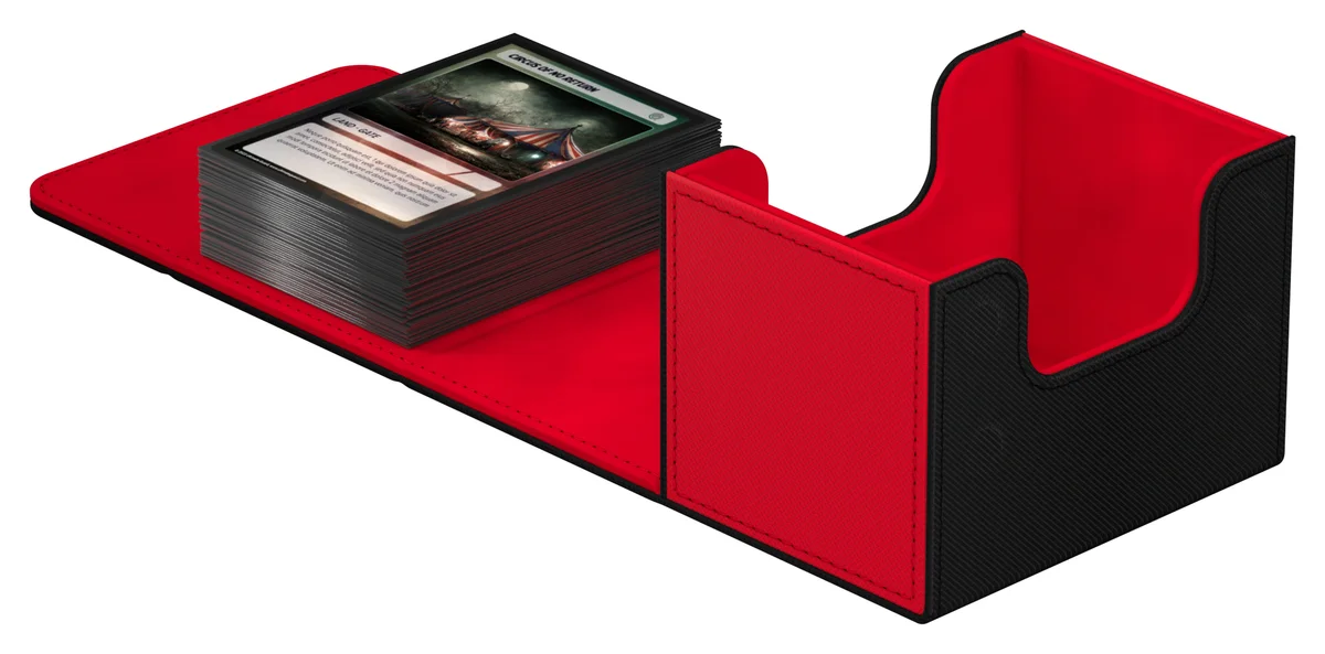 Ultimate Guard: Deckbox Sidewinder 100+ Xenoskin Synergy Schwarz/Rot