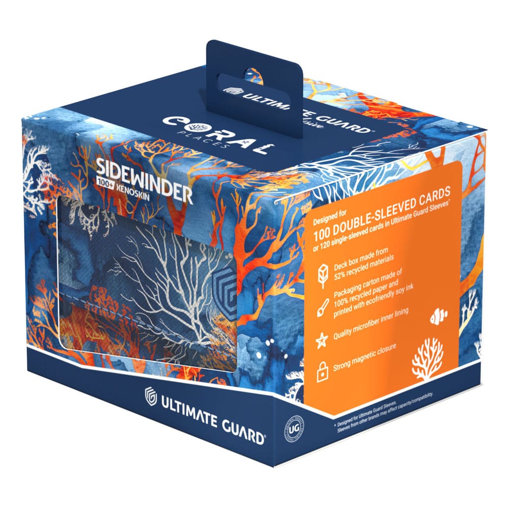 Ultimate Guard: Deckbox SideWinder 100+ Xenoskin Coral Places - Fiery Reef Ultimate Guard: Deckbox SideWinder 100+ Xenoskin Coral Places - Fiery Reef