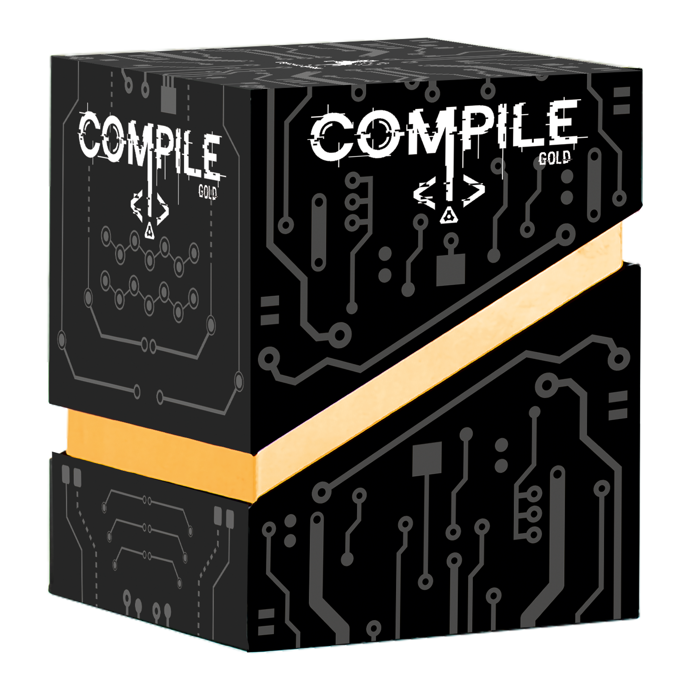 Box, Verpackung, Elektronik, Gold, Schaltkreis