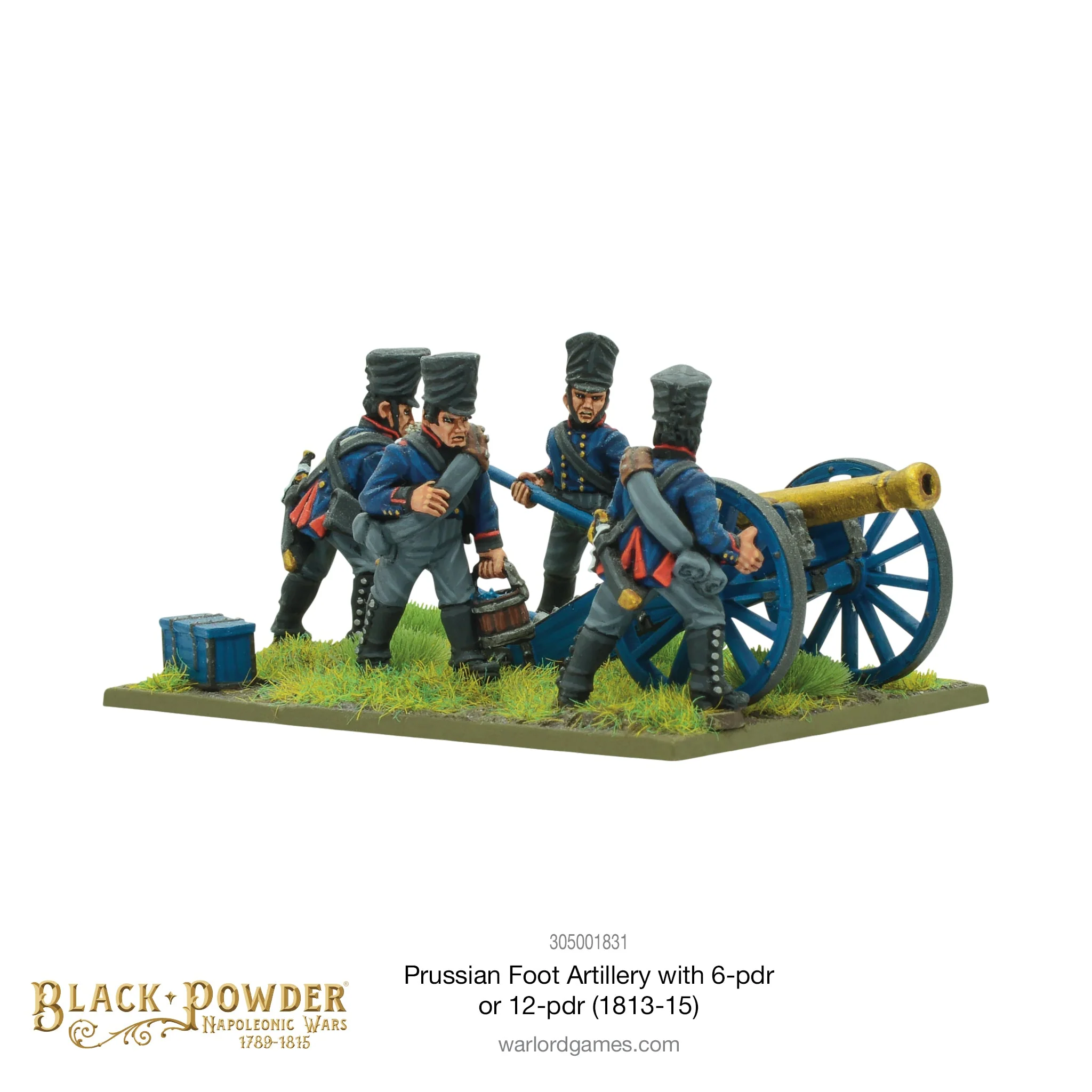 Black Powder: Napoleonic Prussian Foot Artillery with 6 or 12 pdr (1813-1815) Black Powder: Napoleonic Prussian Foot Artillery with 6 or 12 pdr (1813-1815)