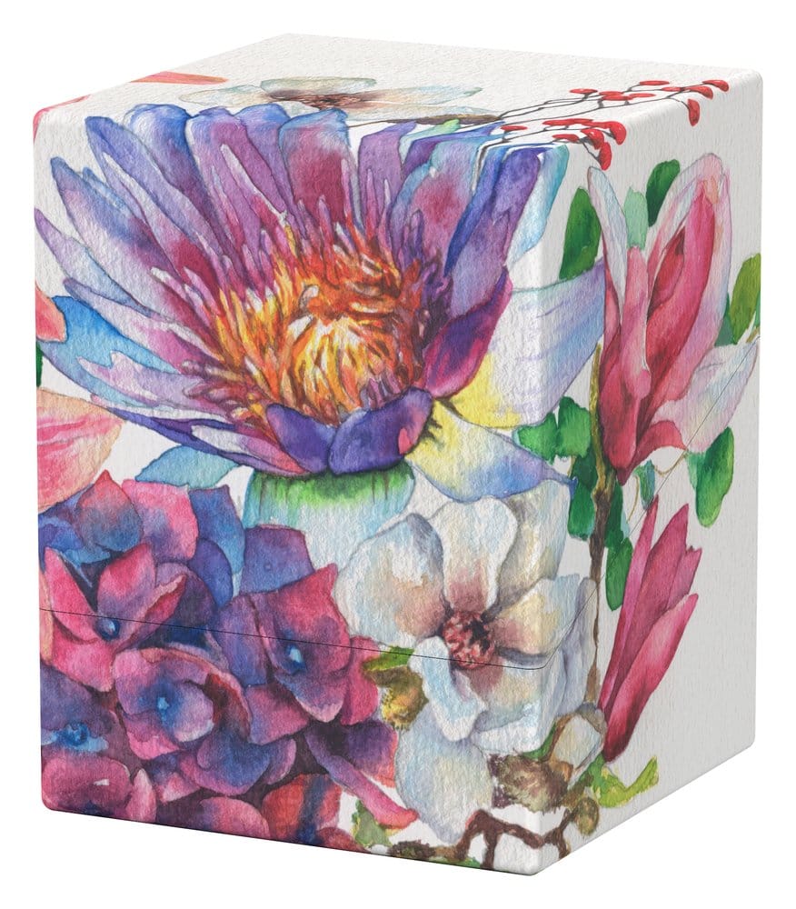 Ultimate Guard: Deckbox Boulder 100+ Floral Places - Lotus Bloom Blumen, Blüten, Acrylgemälde, Palette, Kunstabdruck