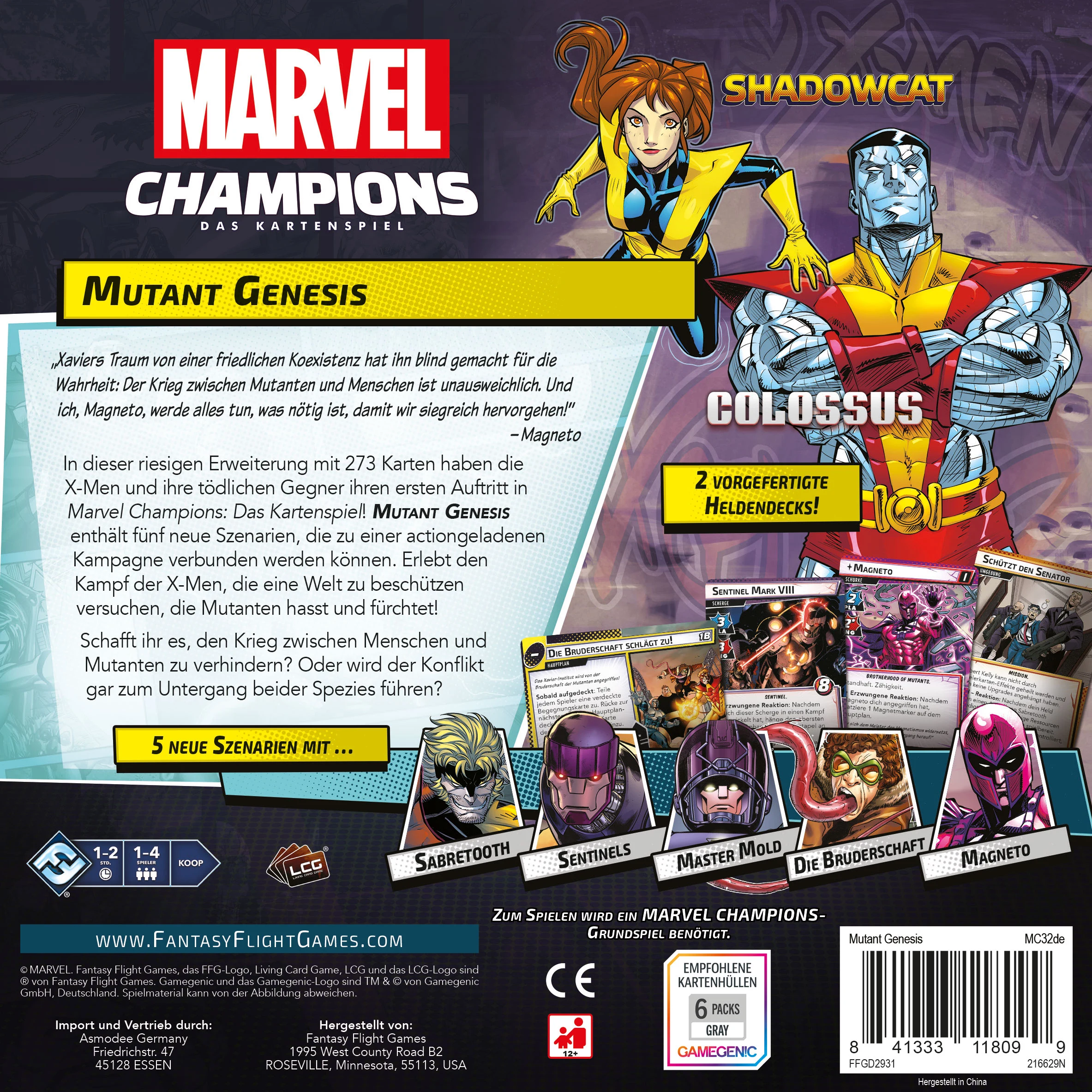 Marvel Champions LCG dt.: Mutant Genesis Erweiterung Marvel Champions LCG dt.: Mutant Genesis Erweiterung