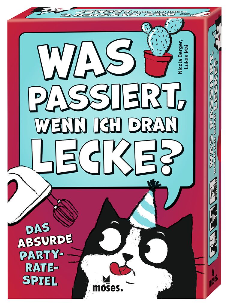Was passiert, wenn ich dran lecke Party, Kartenspiel, Katze, Witze, Humor