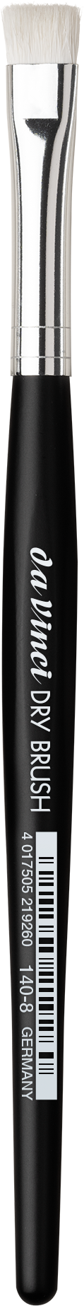Da Vinci: Dry Brush flach, weiß synth (M) Da Vinci: Dry Brush flach, weiß synth (M)