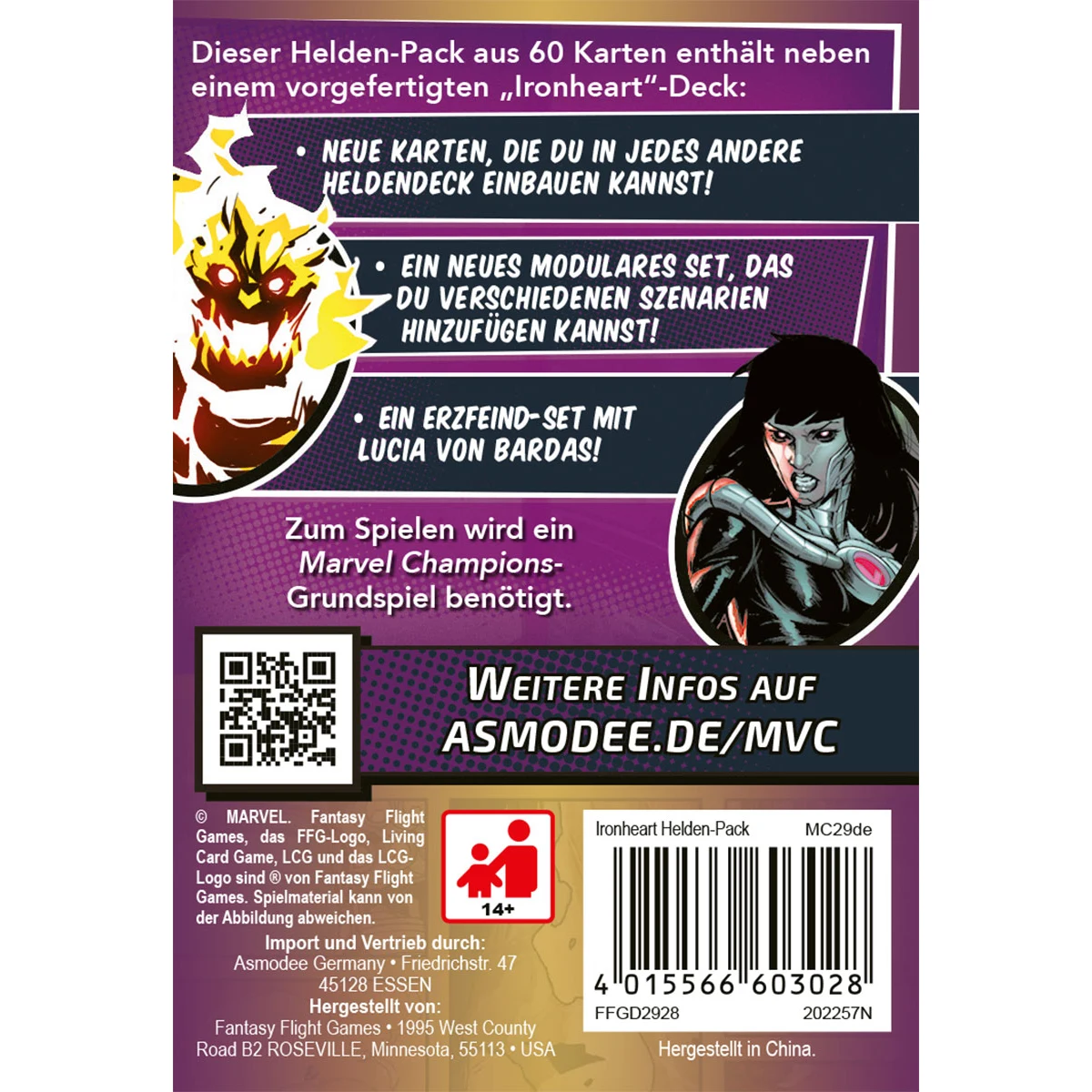 Marvel Champions LCG dt.: Ironheart Helden-Pack Marvel Champions LCG dt.: Ironheart Helden-Pack
