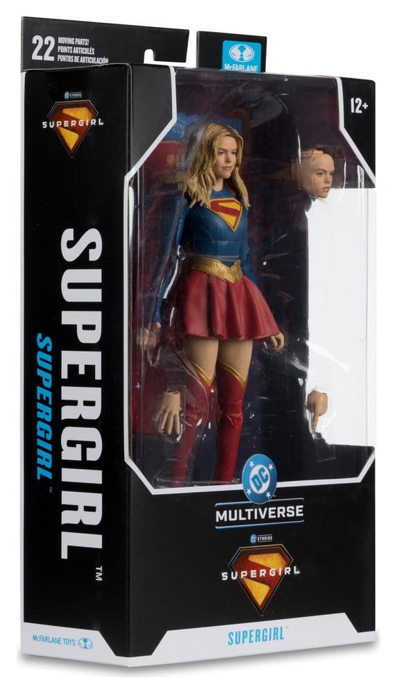 DC Multiverse AF: Supergirl Theatrical Edition 17cm action figure, Supergirl, DC Multiverse, figura d'azione, gonna rossa