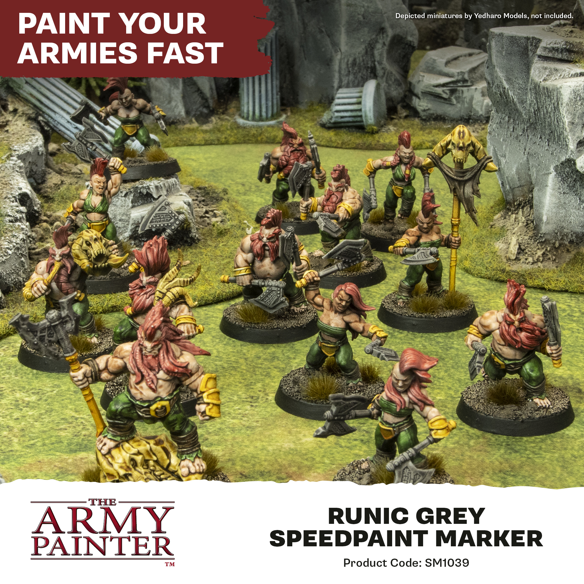 Army Painter: Speedpaint Marker - Runic Grey miniature, Miniaturen, Fantasy, Figur, Gelände