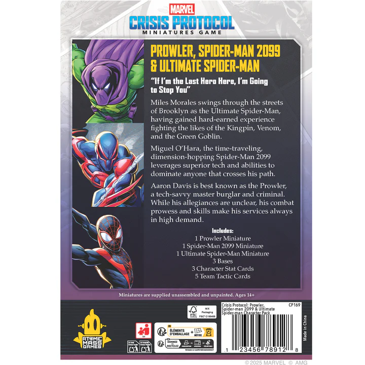 Marvel Crisis Protocol: Prowler, Spider-Man 2099 & Ultimate Spider-Man Marvel Crisis Protocol: Prowler, Spider-Man 2099 & Ultimate Spider-Man