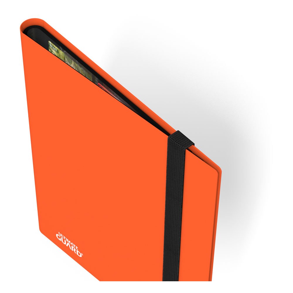 Notizbuch, Kunstleder, Gummiertes Band, Orange, Ultima Grid