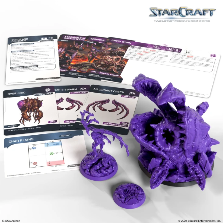 Starcraft TMG: Zerg - Kerrigan & Omega Worm Starcraft TMG: Zerg - Kerrigan & Omega Worm