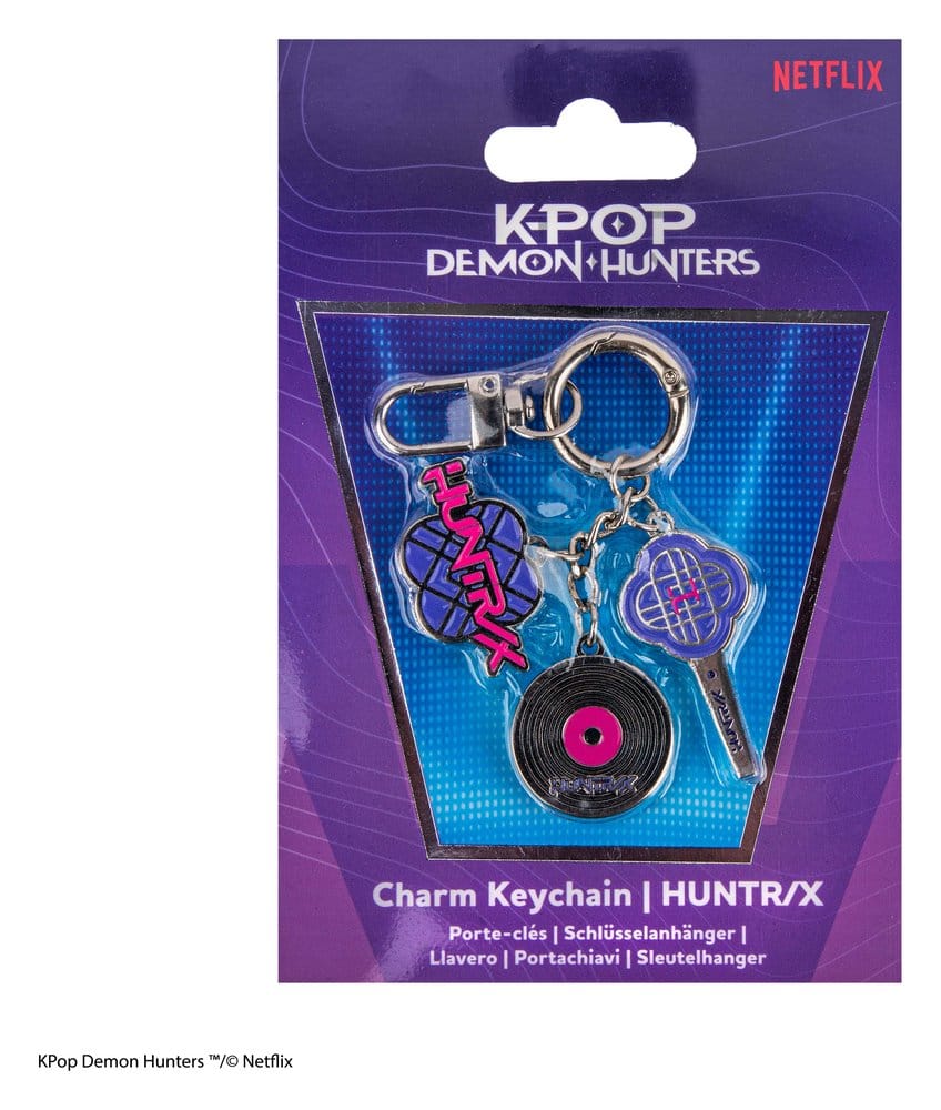 K-Pop, Charm Keychain, Keychain, Demon Hunters, Vinyl Record Charm