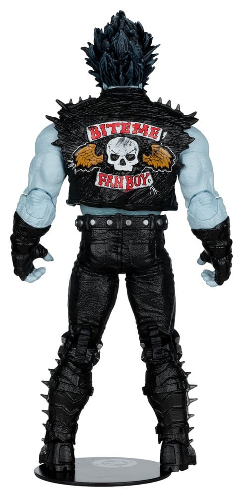 Actionfigur, Gehäuse-Motiv, Spiky-Jacke, Skull-Logo, Harley-ähnlich