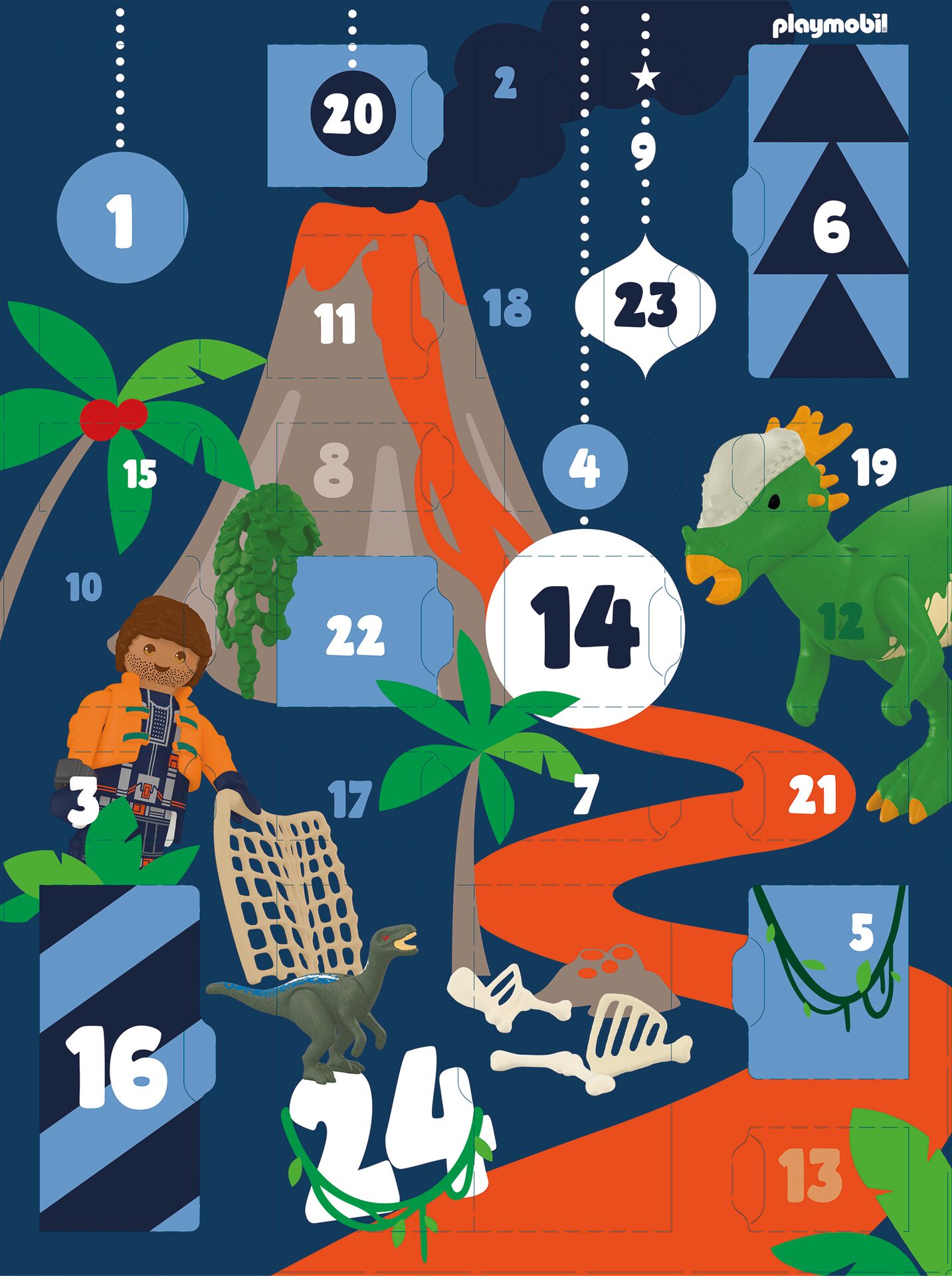 Playmobil: Adventskalender - Dino-Expedition adventskalender, playmobil, dinosaurs, vulkan, abenteuer
