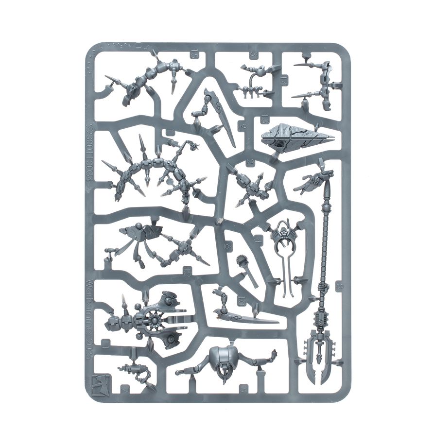 Warhammer 40k: Kill Team - Canoptek Circle Minifiguren, Kriegsroboter, Schwarzgrau, Spritzrahmen, Bausteinset