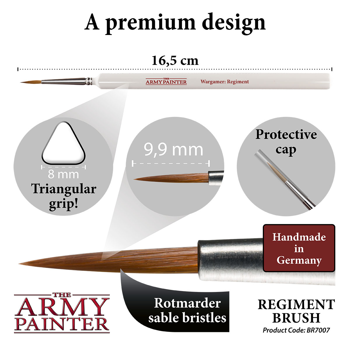 Army Painter: Pinsel - Wargamer Regiment Brush Army Painter: Pinsel - Wargamer Regiment Brush