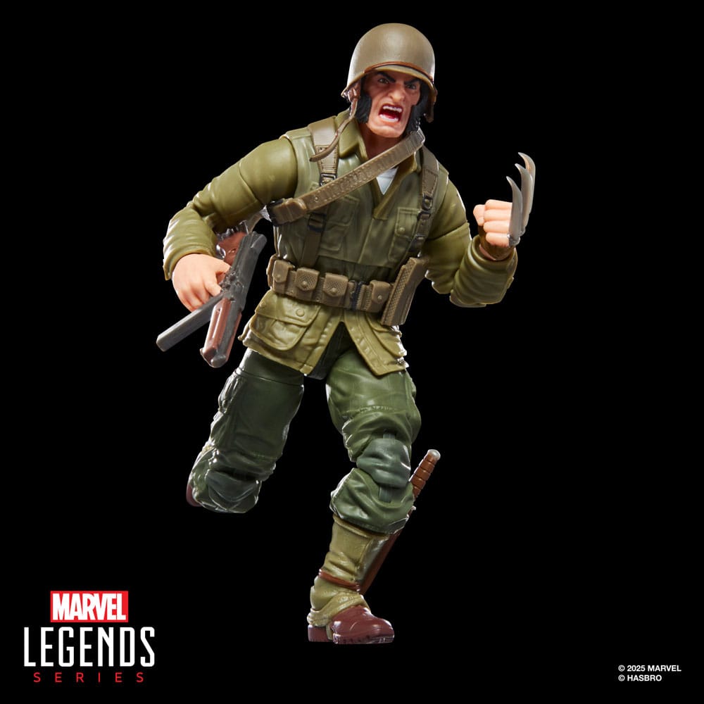 Marvel Legends AF: Wolverine - WWII Logan (BaF: Executioner) 15cm Erwachsener, Männlich, Mann, Person, Militärische Uniform