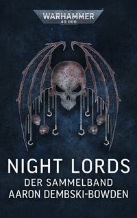 Warhammer 40k: Night Lords Night Lords, Schädel, gefiederte Embleme, dunkelblau, Buchumschlag