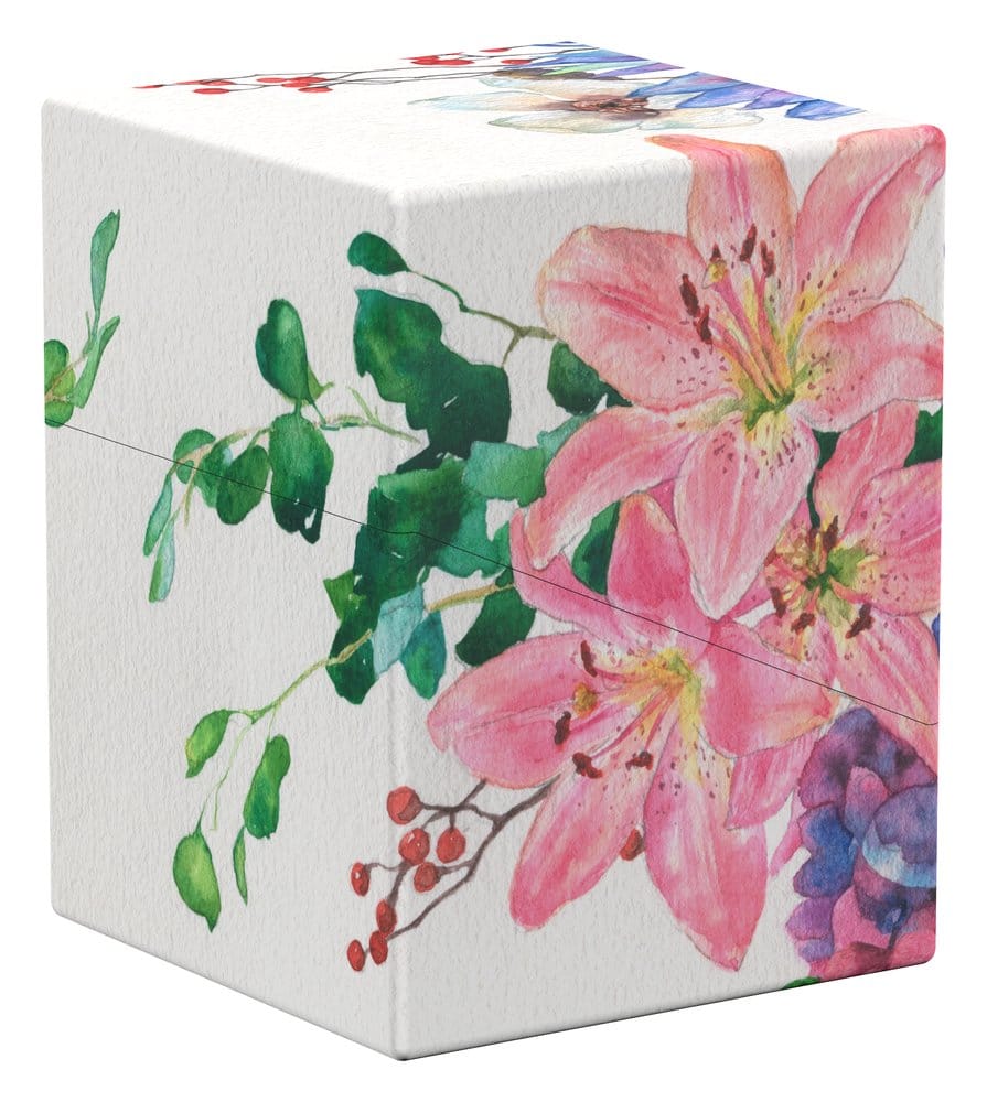 Ultimate Guard: Deckbox Boulder 100+ Floral Places - Lotus Bloom Blumen, Blüten, Pflanzenmotiv, Kartonage, Flora